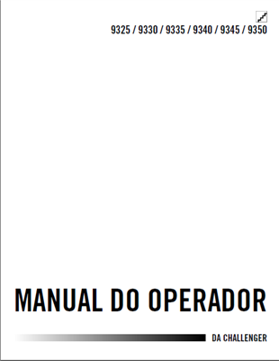 Manual do Operador 9325, 9330, 9335, 9340, 9345, 9350