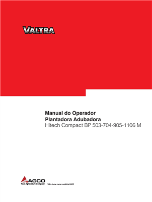 Manual do Operador Plantadoras Adubadora Hitech Compact BP 503-704-905-1106 M