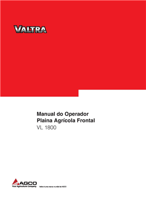 Manual do Operador Plaina Frontal Agrícola VL 1800