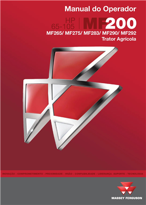 Manual do Operador Advanced MF 265, 275, 283, 290 e 292