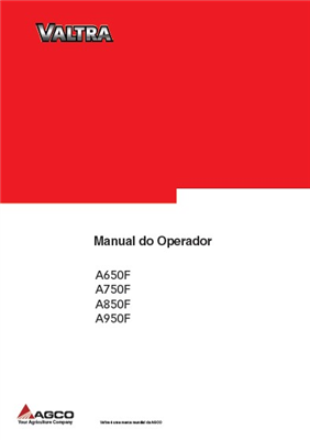 Manual do Operador A650F/750/850/950 POR P 