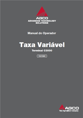 Manual do Operador Taxa Variável - Terminal C3000
