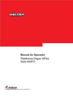 Manual do Operador Manual do Operador Plataforma Draper HiFlex 600FD
