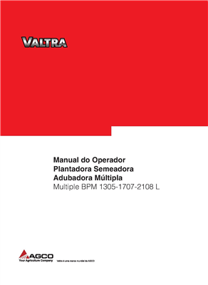 Manual do Operador Plantadora Semeadora Adubadora Multiple BPM 1305/1707/2108 L 
