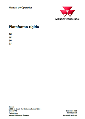 Manual do Operador Plataforma Rígida 16,18,20,23