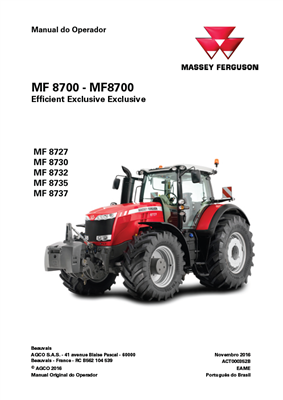 Manual do Operador MF8700 - EFFICIENT EXCLUSIVE