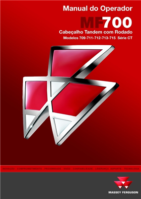 Manual do Operador Cabeçalho Tanden MF 709 / 712 CT